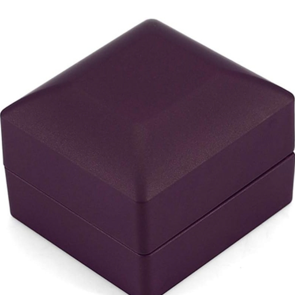 LED PURPLE Proposal Ring Box for  Wedding, Engagement - Luxury Jewelry Gift Box